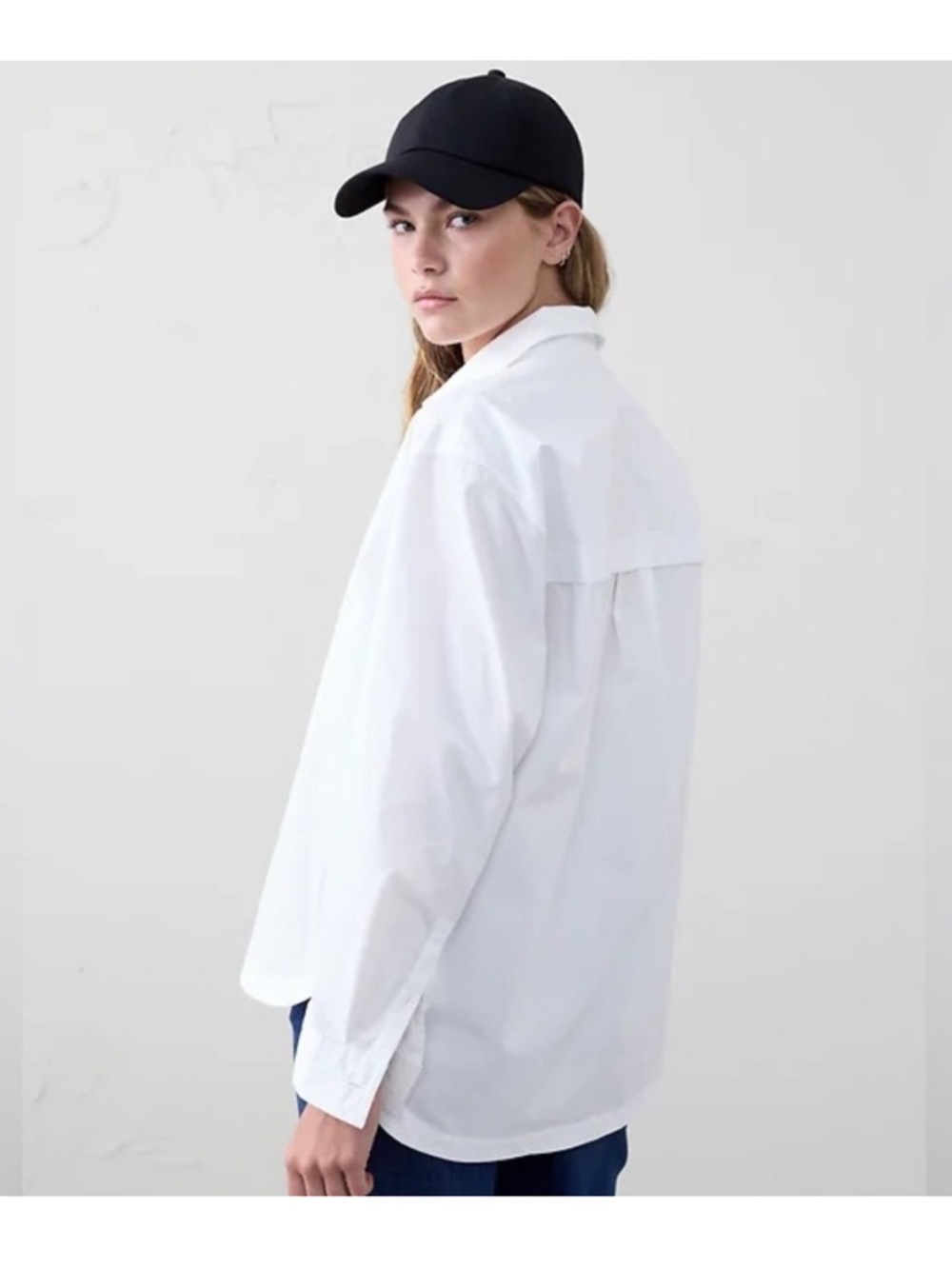 Banana Republic White Button-Down Shirt